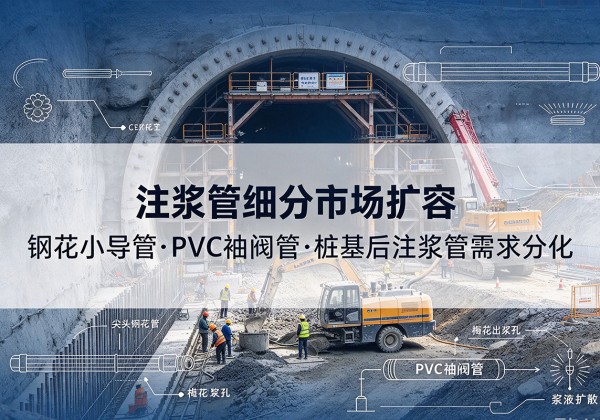 长宁注浆管细分市场扩容，隧道钢花小导管、PVC 袖阀管、桩基后注浆管需求分化